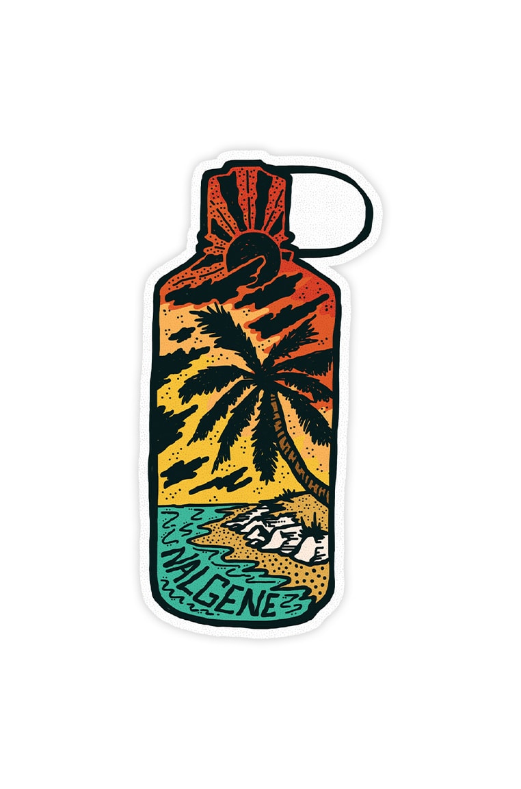 Tropical Narrow Mouth Sticker - Essential Offering O2