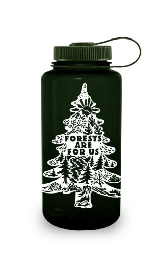32oz Wide Mouth Public Lands: Forests Are for Us Bottle - Essential Offering M3